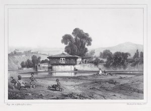 Turkish Barrack by Alexandre Gabriel Decamps