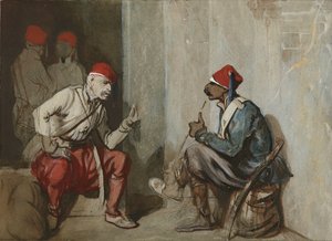 Turkish Guardsmen by Alexandre Gabriel Decamps