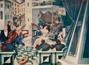 (Detail) of Mural Decoration in a Concert-Room in a Private House, 1927 by Alexandre Jacovleff