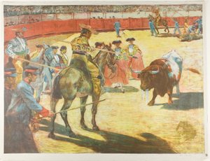 Bull-Fight by Alexandre Lunois