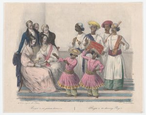 Bayees or Dancing Boys, from Twenty four Plates Illustrative of Hindoo and European Manners, 1832