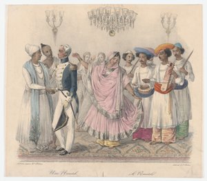 Une Nautch, from Twenty four Plates Illustrative of Hindoo and European Manners in Bengal
