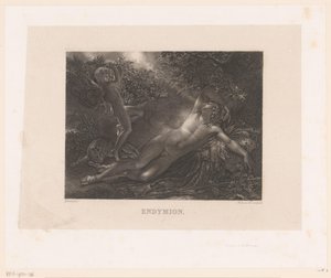 Endymion Visited by Diana by Alexandre Vincent Sixdeniers