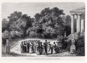 Plato and His Disciples in the Garden of the Academy by Alexandre de Bar