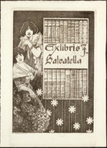 Ex-Libris F. Salvatella by Alexandre de Riquer