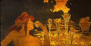 Marquetry. Circle of the Liceu by Alexandre de Riquer