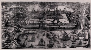 The Solovetsky Transfiguration Monastery on the Solovetsky Islands by Alexei Fyodorovich Zubov