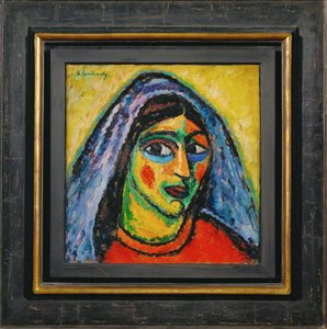 Manola with a Violet Veil by Alexej von Jawlensky