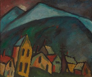 Mountain Landscape with Houses