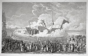 Opening of the Equestrian Statue of Peter the Great on Senate Square St. Petersburg in 1782 by Alexey Kupriyanovich Melnikov