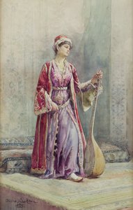A Harem Musician, 1888