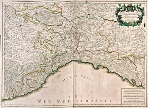 Milan, Genoa and Piedmont, Italy by Alexis Hubert Jaillot