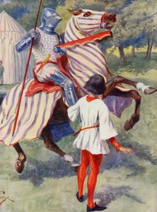 Merrie England: A young knight by Alfred (after) Pearse