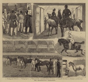 The Metropolitan Horse-Show by Alfred Chantrey Corbould
