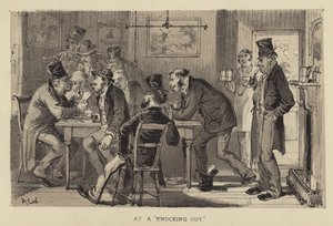 At a Knocking Out by Alfred Concanen