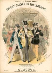 Musical Score: Covent Garden in the Morning by Alfred Concanen