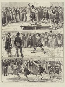 Games of the Highland Brigade at Cairo by Alfred Courbould
