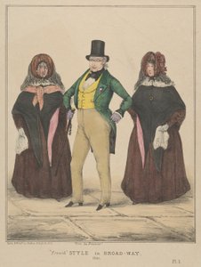 Vive la France, French Style in Broadway, 1840