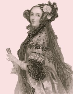 Portrait of Augusta Ada King, Countess of Lovelace by Alfred Edward Chalon