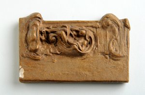 Maquette for a Panel with a Seated Figure by Alfred Gilbert