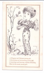 Aesthetic Strumming a Lute, c.1881