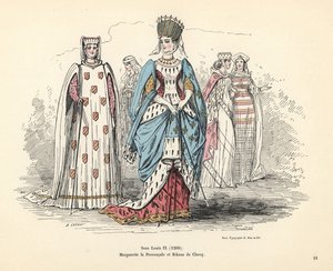 Costumes of Margaret of Provence and Rikaus of Claroy