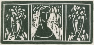 Linoleum Cut with Tribute by Sherwood Anderson by Alfred H. Maurer
