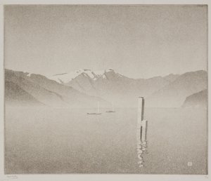 Lake Como by Alfred Hartley