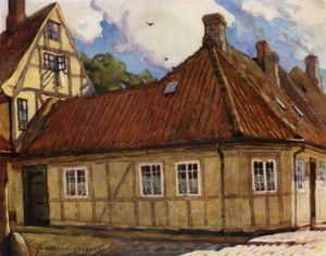 Denmark: Odense, The Birthplace of Hans Andersen by Alfred Heaton Cooper