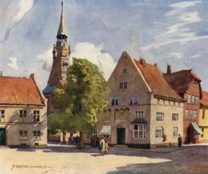 Denmark: Tonder, A Mediaeval Town in North Slesvig by Alfred Heaton Cooper