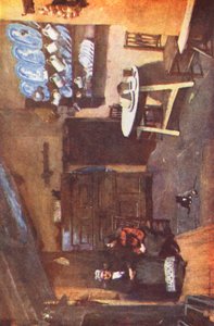 Lake District: An Old Inn Kitchen, Coniston by Alfred Heaton Cooper