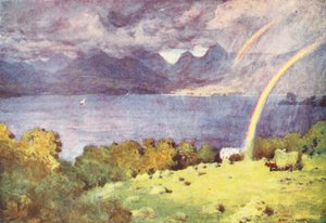 Lake District: Windermere and Langdale Pikes, from Lowwood