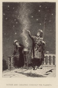 Vathek and Carathis consult the planets by Alfred Holst Tourrier