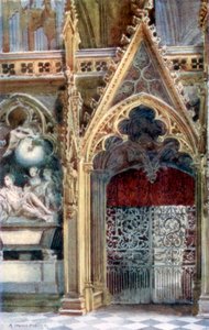 Entrance to the choir, Westminster Abbey, 1902