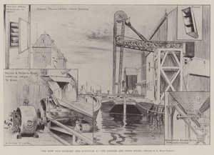 The New Silo Granary and Elevator at the London and India Docks by Alfred Hugh Fisher