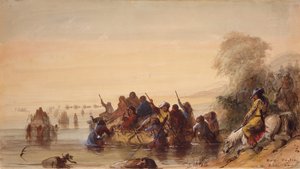 Bull Boating on the Platte River
