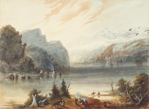 Chain Lake in the Rocky Mountains, c.1837