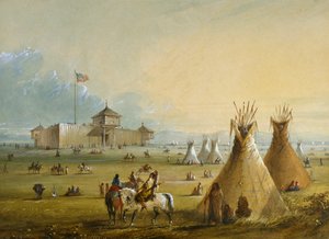 Fort Laramie by Alfred Jacob Miller