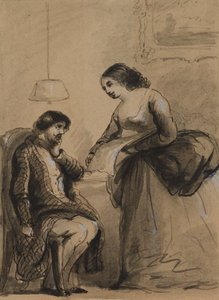 Harry, Dear. Only See What a Nice Silk I Have Bought by Alfred Jacob Miller