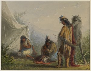 Indian Courtship by Alfred Jacob Miller
