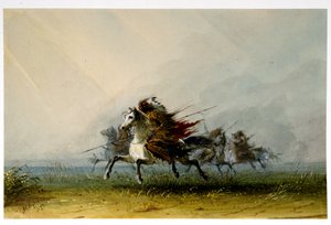 Indians on the War Path by Alfred Jacob Miller