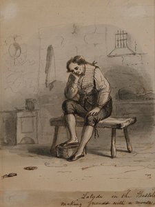 Latude Making Friends with a Mouse by Alfred Jacob Miller