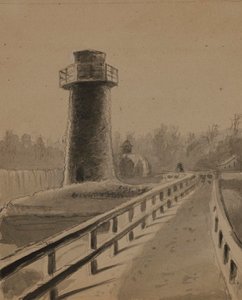 Lighthouse by Alfred Jacob Miller