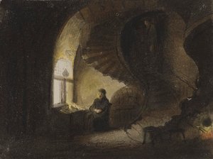 Man Seated by a Window by Alfred Jacob Miller