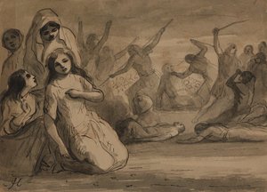 Massacre of St. Bartholomew by Alfred Jacob Miller