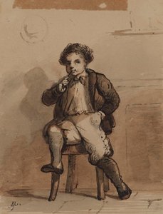 My Papa Smokes, So I Smoke by Alfred Jacob Miller