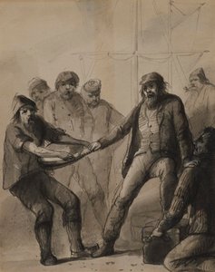 Never Go to France, Without You Learn the Lingo by Alfred Jacob Miller