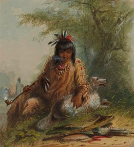 Snake Indian and His Dog