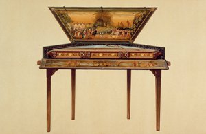 Hammered Dulcimer in a Painted Soundbox