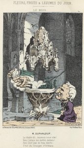 Le Boxis: Cartoon on Dupanloup - Illustration from 21/02/1871 in 